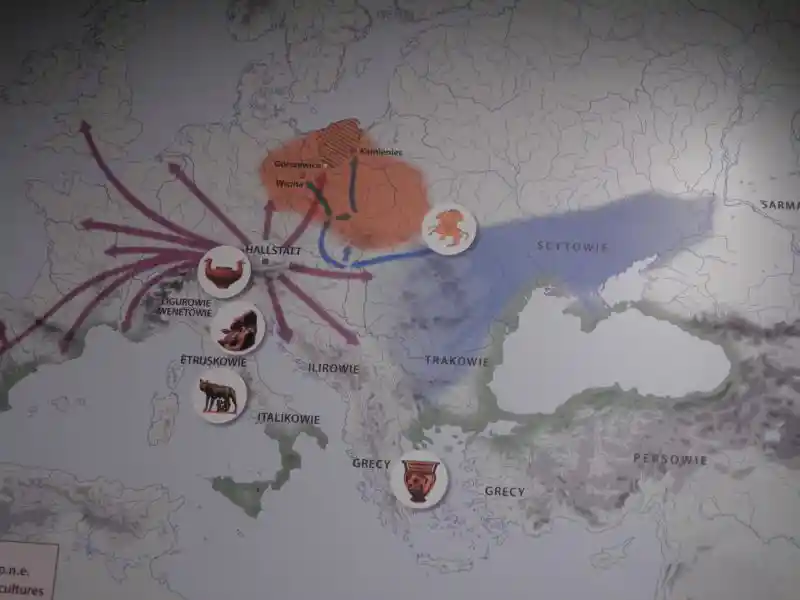 Map showing the different cultures during 600 - 400 B.C.